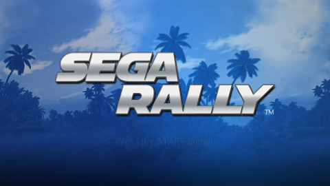 Sega Rally title screen for PSP
